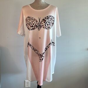 Leopard Print Swim Coverup
